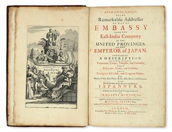 MONTANUS, ARNOLDUS. Atlas Japannensis; being, Remarkable Addresses by Way of Embassy . . . to the Emperor of Japan.  1670